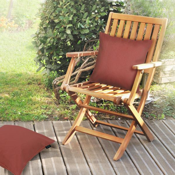 4er-Set Outdoorkissen wasserabweisend - Bequeme Deko-Kissen für Garten, Lounge & Sofa - Terra, 50x50x10 cm - Hoher UV-Schutz, Madison Ökostoffe