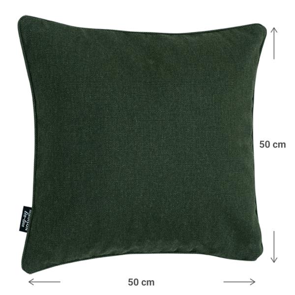 4er-Set Deko-Kissen Grün 50x50x10cm - Wasserabweisend & Schmutzabweisend - Recyceltes Material, UV-Schutz, Antibakteriell - Ideal für Outdoor & Lounge
