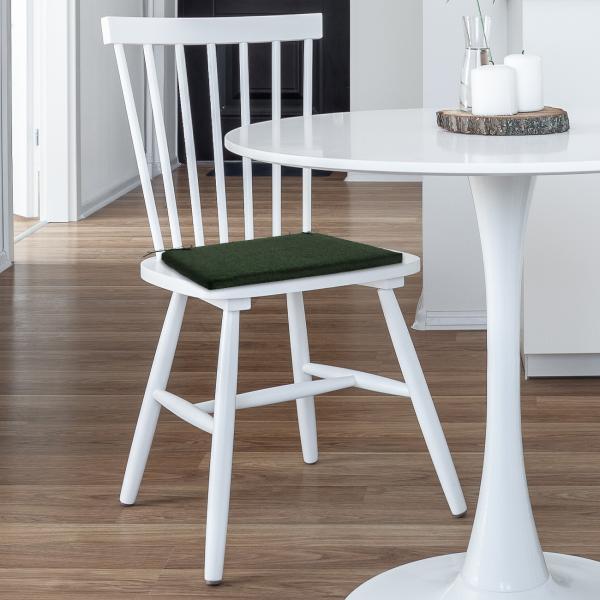 Stuhlkissen Outdoor grün 40x40cm – wasserabweisend, mit Bändchen – Recycelt, UV-Schutz, antibakteriell, schmutzabweisend – Made in Europe