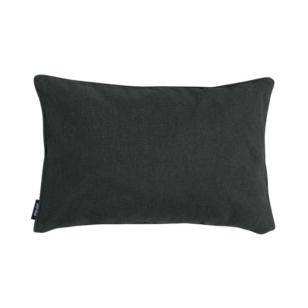 4er-Set Deko-Outdoorkissen dunkelgrau - Wasserabweisend, UV-Schutz, recycelt - 50x30x10 cm für Lounge, Gartenstuhl & Sofa