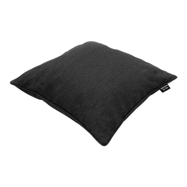 4er-Set Deko-Kissen Outdoor (Dunkelgrau, 50x50x10) - Wasserfest + UV-beständig - Hochwertig, für Lounge, Garten, Balkon - Komfort pur