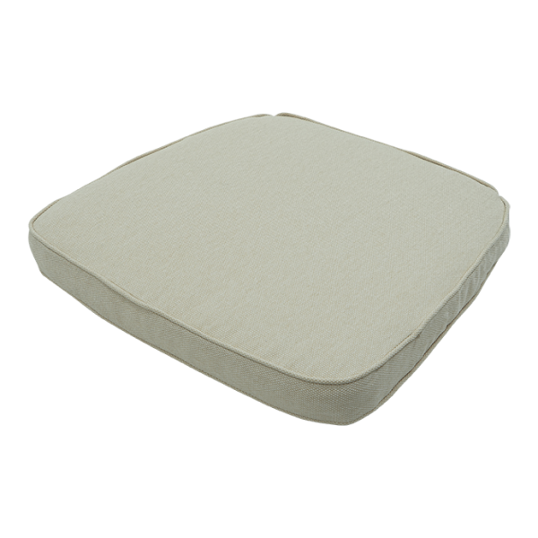 2er Premium Outdoor-Stuhlkissen 48x48cm Beige - UV-Schutz, wasserabweisend, bequem - Made in Europe by Madison - Recycelt, robust, langlebig
