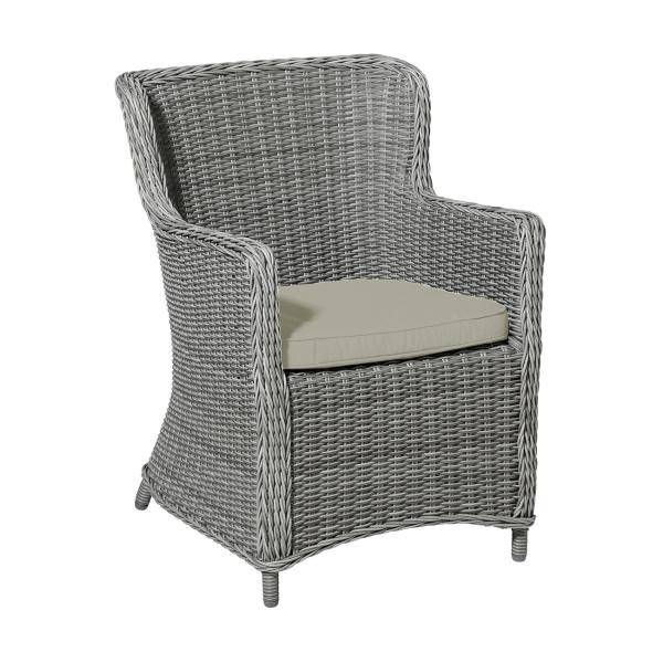 4er Premium Outdoor-Stuhlkissen Beige - UV-Schutz, wasserabweisend, bequem - 48x48cm, 7cm dick, Madison Ökostoff aus Europa - 3 Jahre Garantie