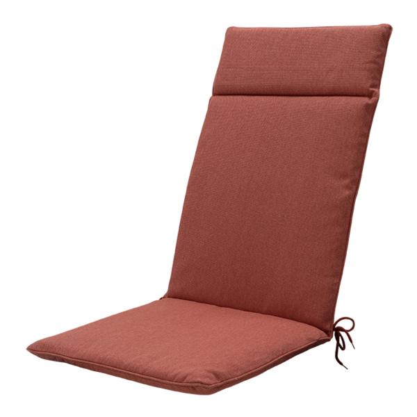 2er Madison Premium Hochlehner-Auflage Terra 50x120cm - Gartenstuhlkissen mit UV-Schutz - Wasserabweisend - Recyceltem Material - Made in Europe