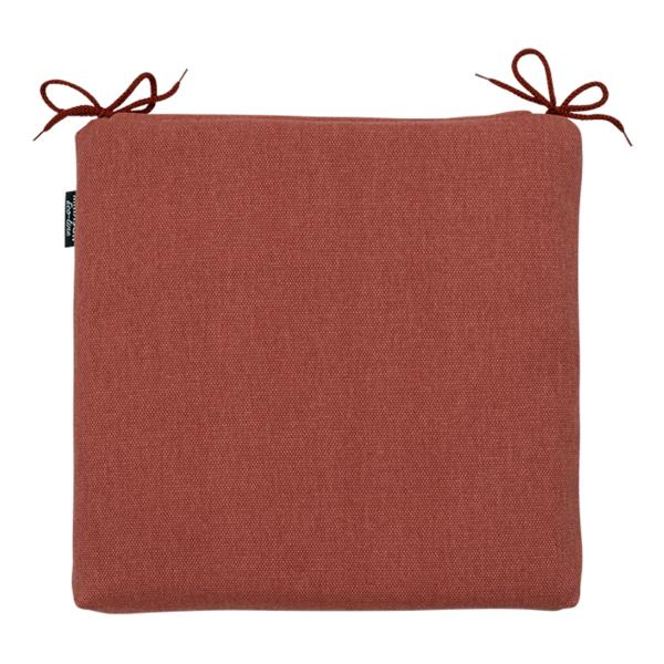 Stuhlkissen Outdoor 2er-Set - Madison© Ökostoffe, wasserabweisend, UV-Schutz, antibakteriell - Terra 40x40cm, 5cm Dicke - Für Garten & Essstühle