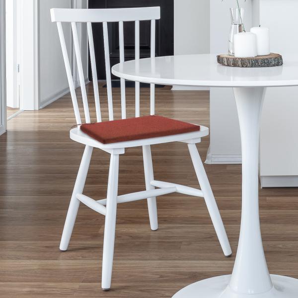 Stuhlkissen Outdoor 2er-Set - Madison© Ökostoffe, wasserabweisend, UV-Schutz, antibakteriell - Terra 40x40cm, 5cm Dicke - Für Garten & Essstühle