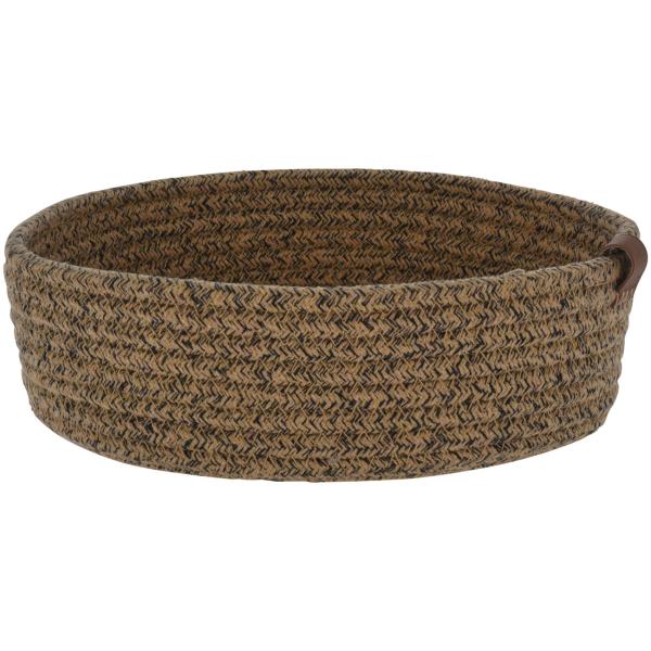 Aufbewahrungskörbe 3er Set - Rund geflochten aus Baumwolle - Braun - Ideal für Bad, Wohnzimmer, Kinderzimmer - Ø26x9, Ø24x8, Ø22x7cm