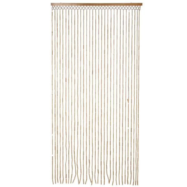 2er-Set Natürlicher Bambus Türvorhang: 90x180cm, Naturfarben – Atmosphärische Raumdekoration & eleganter Raumteiler - gemütliches Ambiente