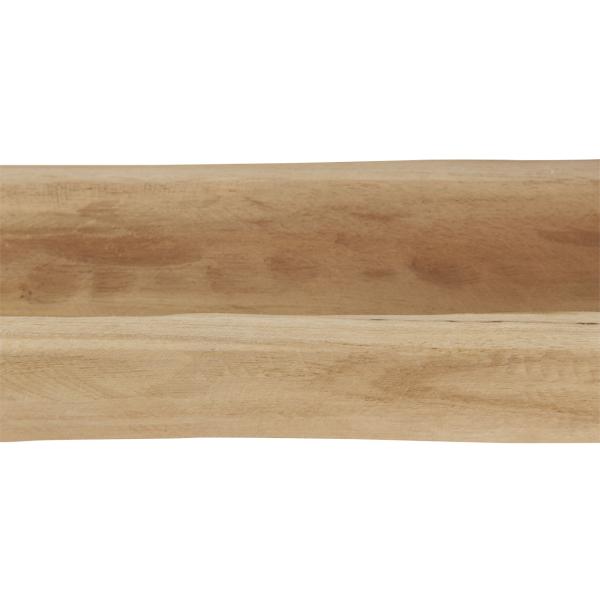 Servierschale Teakholz - Rustikale Obstschale länglich 70x12x7cm - Stilvolles Servieren von Brot Baguette Obst & Snacks - Handgefertigt Unikat