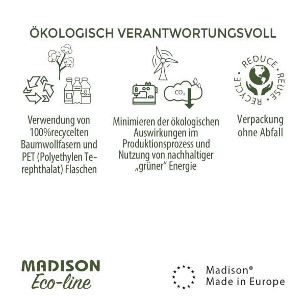 Madison Hundebett Eco - Waschbar & Wasserabweisend für Aussenbereich - Antibakteriell-UV-Schutz-100x80x25cm-Grau-100% recyceltes Material-3 Jahre Garantie