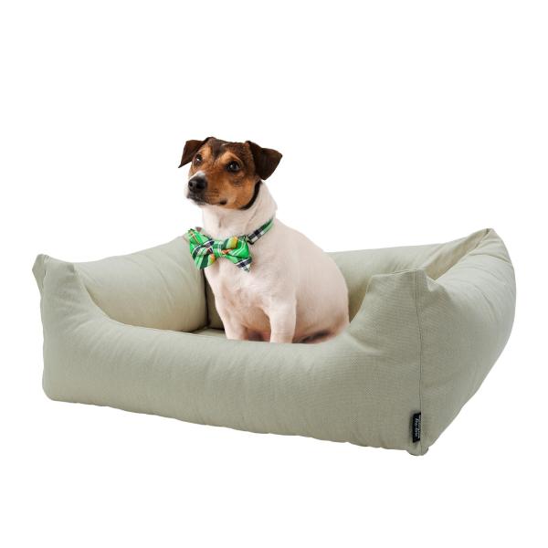 Hundebett Eco - Waschbar & Wasserabweisend - 100x80x25cm Beige - Recyceltes Material - UV-Schutz - Antibakteriell - Made in Europe