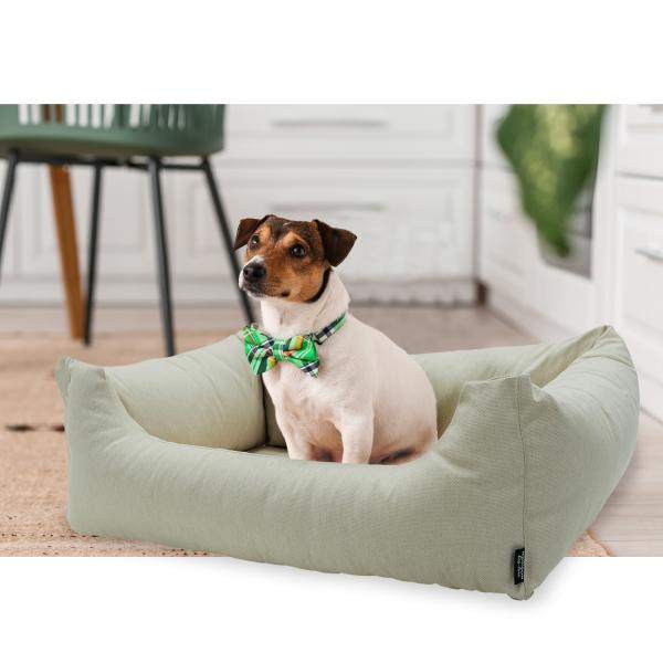 Hundebett Eco - Waschbar & Wasserabweisend - 100x80x25cm Beige - Recyceltes Material - UV-Schutz - Antibakteriell - Made in Europe