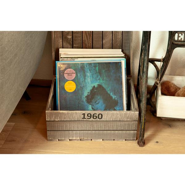 Holzkiste mit Holzdeckel – Aufbewahrungsbox aus edlem Naturholz mit Scharnierdeckel und Griffen – 30x40x22cm – Perfekt für Ordnung im Zuhause