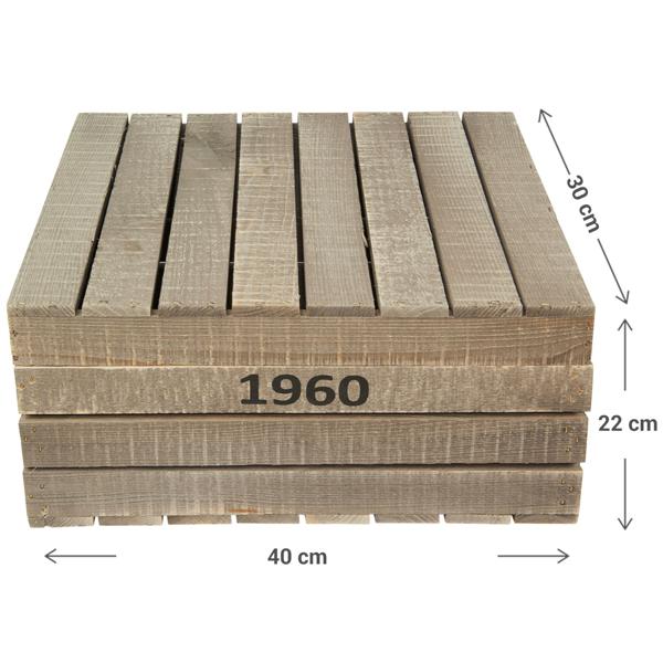 Holzkiste mit Holzdeckel – Aufbewahrungsbox aus edlem Naturholz mit Scharnierdeckel und Griffen – 30x40x22cm – Perfekt für Ordnung im Zuhause