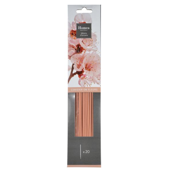 Räucherstäbchen 20er-Set Kirschblüte - Raumduft für Zuhause - Entspannend - 25,5cm - Kompatibel mit allen Haltern - Geschenkidee