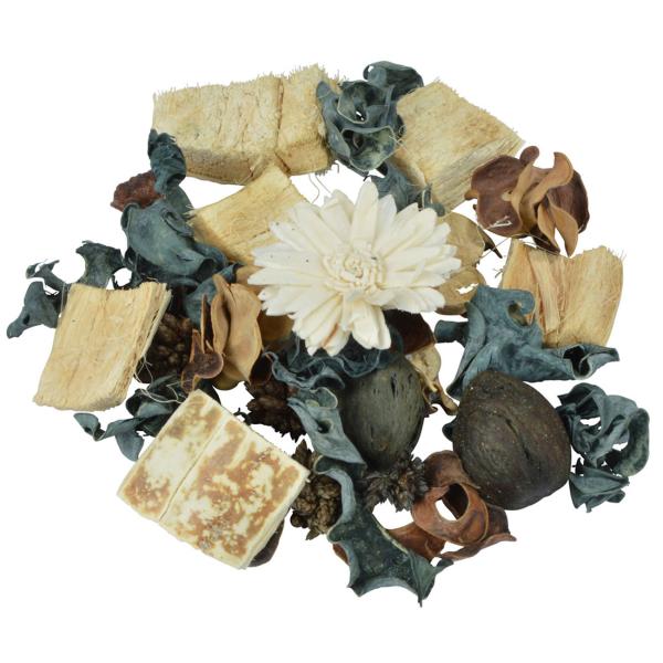 Potpourri-Mix Baumwollblüte - Dekorative Trockenblüten zum Basteln & Dekorieren - Beige/Braun/Grün - 110g - Romantisch & wohlduftend