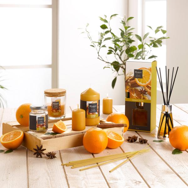 Potpourri-Mix Gewürzorange aus Trockenblüten - Romantische Deko & Bastelmaterial - Naturmaterialien, farblich abgestimmt, duftend, 110g
