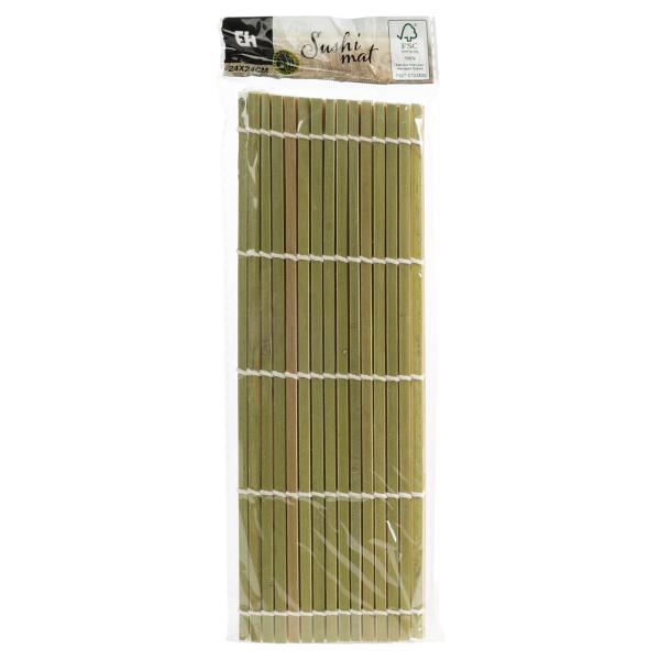 Bambus Sushimatte 24x24cm - Sushi Maker für einfache & perfekte Zubereitung - Dichte, gleichmässige Struktur - Nicht spülmaschinenfest