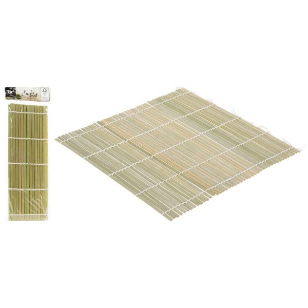 Bambus Sushimatte 24x24cm - Sushi Maker für einfache & perfekte Zubereitung - Dichte, gleichmässige Struktur - Nicht spülmaschinenfest
