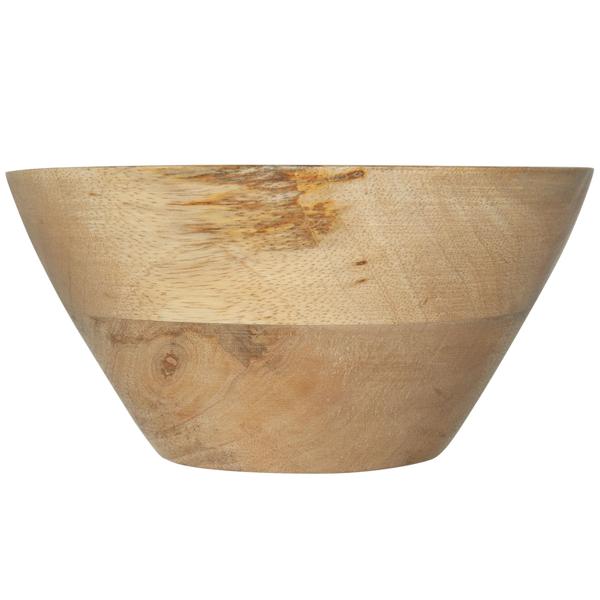 Deko-Schale Mangoholz Natur - Unikat Holzmaserung - Ø 15x6.5cm - Servier- & Dekoschale - Robust, Langlebig, Pflegeleicht - Blickfang Küche
