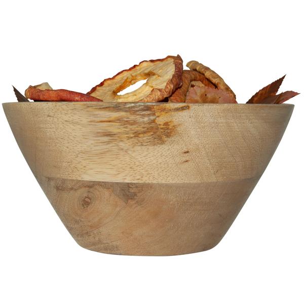 Deko-Schale Mangoholz Natur - Unikat Holzmaserung - Ø 15x6.5cm - Servier- & Dekoschale - Robust, Langlebig, Pflegeleicht - Blickfang Küche