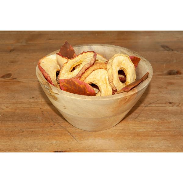 Deko-Schale Mangoholz Natur - Unikat Holzmaserung - Ø 15x6.5cm - Servier- & Dekoschale - Robust, Langlebig, Pflegeleicht - Blickfang Küche