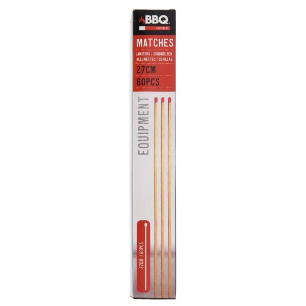 XL Streichhölzer extralang – 60 Stück Zündhölzer für Kamin, Ofen, Grill, Lagerfeuer & Kerzen – 27 cm lang – Sicheres Anzünden – Lange Brenndauer