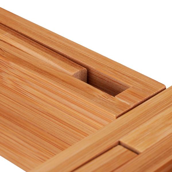 Blumentopfhalter aus Bambus - Verstellbarer Pflanzenständer für diverse Topfgrössen - Robust, braun, 29,5-37,5cm Ø - 35,5cm hoch - 60kg Belastbarkeit