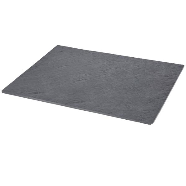 Servierplatte Schiefer - 2er-Set elegant dunkel robust langlebig - 30x20cm - für Cheeseboard Dessert Antipasti Apéro - Hotels Cafés