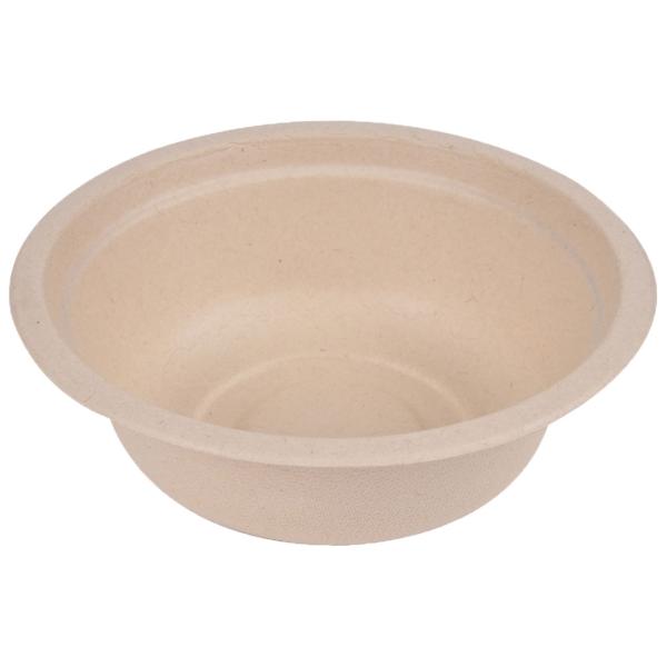 Zuckerrohr Schüsseln 24er-Set - Biologisch abbaubar & kompostierbar für Party & Catering - 350 ml, robust, für Heiss- & Kaltes geeignet