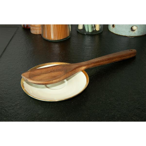 Akazienholz Schöpflöffel & Servierlöffel - Vielseitig einsetzbar, robust, langlebig - 32cm, natürliche Maserung, rötlich-braun - Nachhaltig & antibakteriell