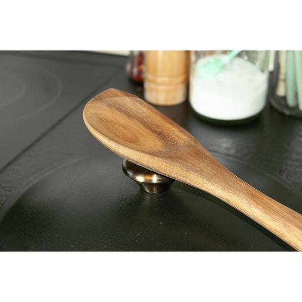 Akazienholz Schöpflöffel & Servierlöffel - Vielseitig einsetzbar, robust, langlebig - 32cm, natürliche Maserung, rötlich-braun - Nachhaltig & antibakteriell