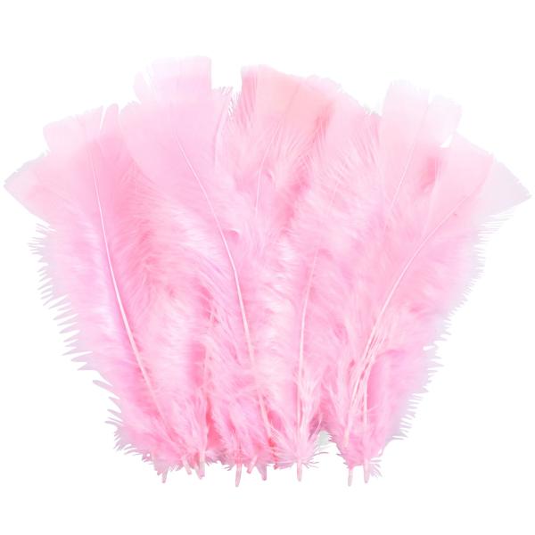 Dekofedern 5er-Set - Flauschige Naturfedern zum Basteln & Dekorieren von Geschenken, Festen, Schmuck - 5 Farben je 35 Stück - 17 cm lang