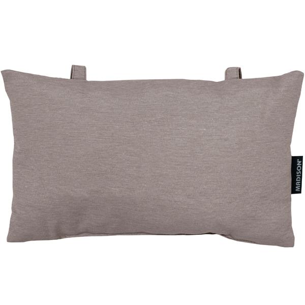 2er-Set Universelles Kopfkissen für Garten- und Liegestühle, ca. 24 x 40 cm, taupe, für höchsten Komfort & Entspannung, stilvoll & langlebig