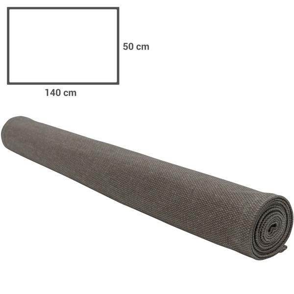 Moderner Tischläufer für den Innen- und Aussenbereich, taupe, 140 x 50 cm: Wetterfest, pflegeleicht & stilvoll, für Garten, Terrasse & Esszimmer