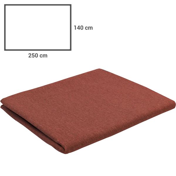 Moderne Tischdecke für den Innen- und Aussenbereich, terracotta, 250 x 140 cm: Wetterfest, pflegeleicht & stilvoll, für Garten, Terrasse & Esszimmer