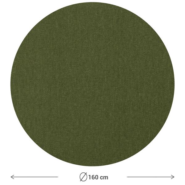 Moderne Tischdecke für den Innen- und Aussenbereich, grün, Ø 160 cm: Wetterfest, pflegeleicht & stilvoll, für Garten, Terrasse & Esszimmer
