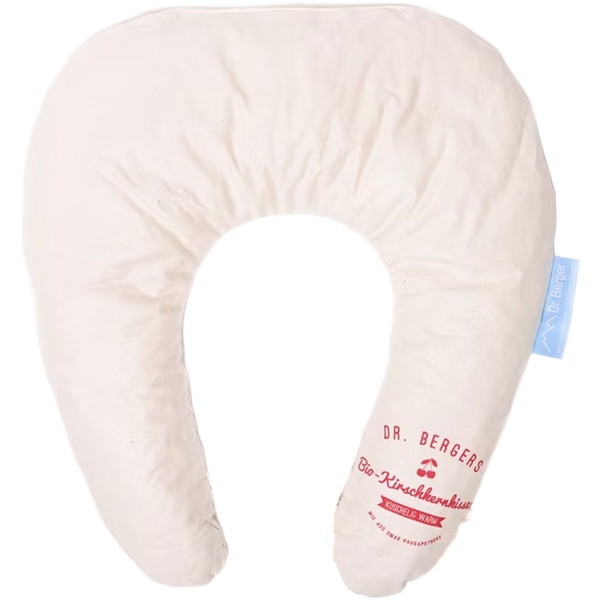 Bequemes Bio-Kirschkern-Nackenkissen - Natürliches Wärme- & Kältekissen für Nacken & Schulter - Sanfter Kissenbezug aus Bio-Baumwolle