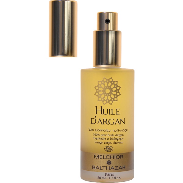 100% Bio Arganöl, 50ml - Reines Kaltgepresstes Haaröl & Gesichtsöl aus Marokko - Naturkosmetik für Haut, Haare & Nägel - Vegan