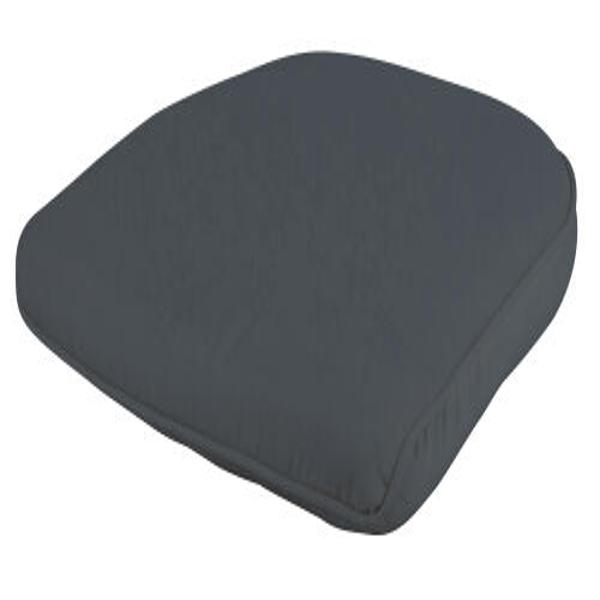 Stuhlkissen Grau 46x8x51 cm - Abnehmbarer Polyester Bezug - Optimaler Sitzkomfort für Garten & Wohnzimmer - Hygienisch & Langlebig