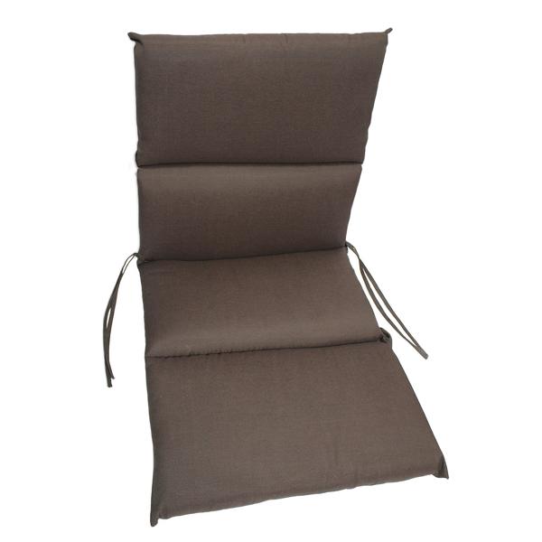 Edle Niederlehner-Gartenstuhl-Auflage, 105x50x5cm – Komfortables Sitzkissen aus Baumwolle & Polyester, Braun – Für Stilvolle Outdoor-Momente