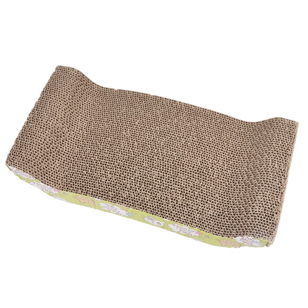 Katzenkratz-Brücke aus geschichtetem Karton - Pflegt Krallen schont Zuhause, ideal zum Wetzen & Spielen - 43x22x8,8 cm - Auch für kleine Wohnungen