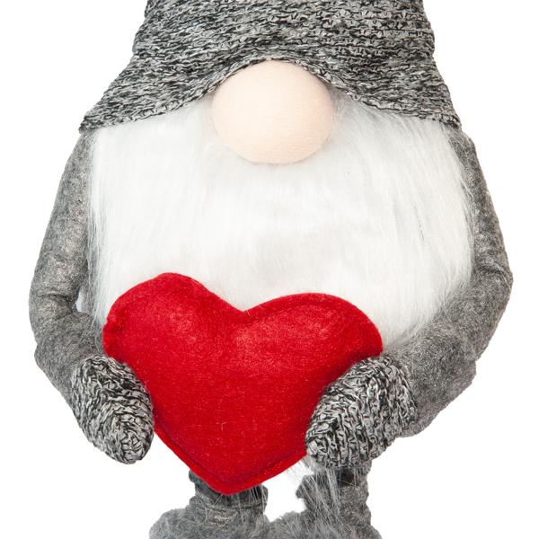 Weihnachtswichtel mit ausziehbaren Beinen - Stimmungsvolle Weihnachtsdeko für Ihr Zuhause - 100% Polyester, Höhe 60-87 cm, Nikolaus & Wichtelgeschenk