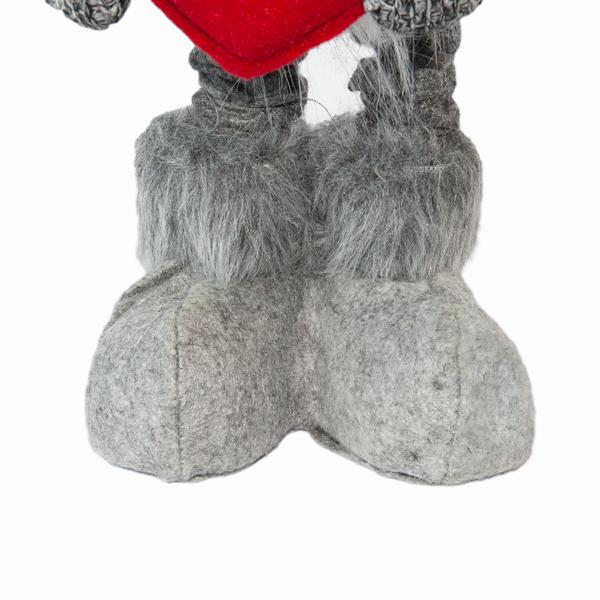 Weihnachtswichtel mit ausziehbaren Beinen - Stimmungsvolle Weihnachtsdeko für Ihr Zuhause - 100% Polyester, Höhe 60-87 cm, Nikolaus & Wichtelgeschenk