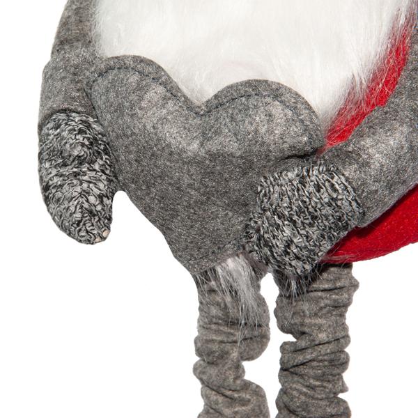 Weihnachtswichtel mit ausziehbaren Beinen - Stimmungsvolle Weihnachtsdeko für Ihr Zuhause - 100% Polyester, Höhe 60-87 cm, Nikolaus & Wichtelgeschenk