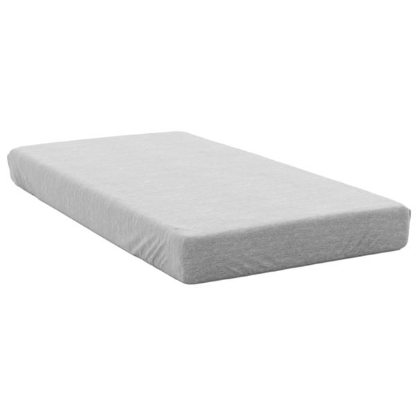 Premium Jersey Melange Fixleintuch, 100% Baumwolle, silber, 90-100 x 200 + 30 cm