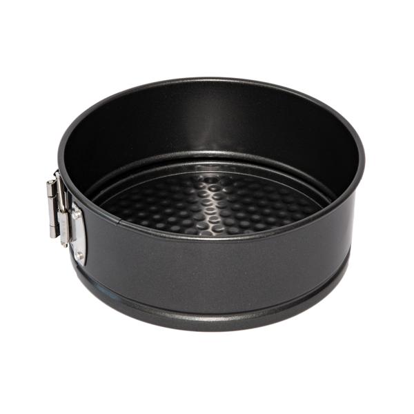 3-teiliges Springformen-Set aus Karbonstahl, schwarz, antihaftbeschichtet – 2 x Rund & Herzform, Backformen für Kuchen, Torten, Backzubehör