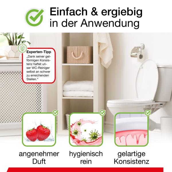 2er-Set WC-Reinigungsgel-Konzentrat, 100% vegan, pH 2,3, 1 Liter