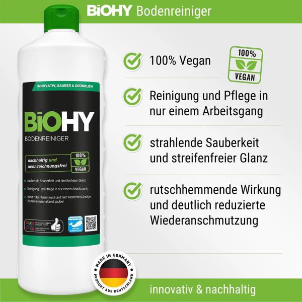 2er-Set Bodenreiniger Konzentrat 1L - vegan, pH 8,5 - für Parkett, Laminat, Fliesen & Linoleum - rutschhemmend, schnelltrocknend - Made in Germany