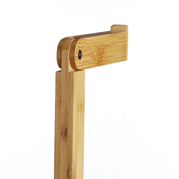 Toilettenpapierhalter Bambus - Stehender WC-Papier Ständer für 6 Rollen - Bohrfrei, feuchtigkeitsresistent, 71,5x23,5x19cm - Braun